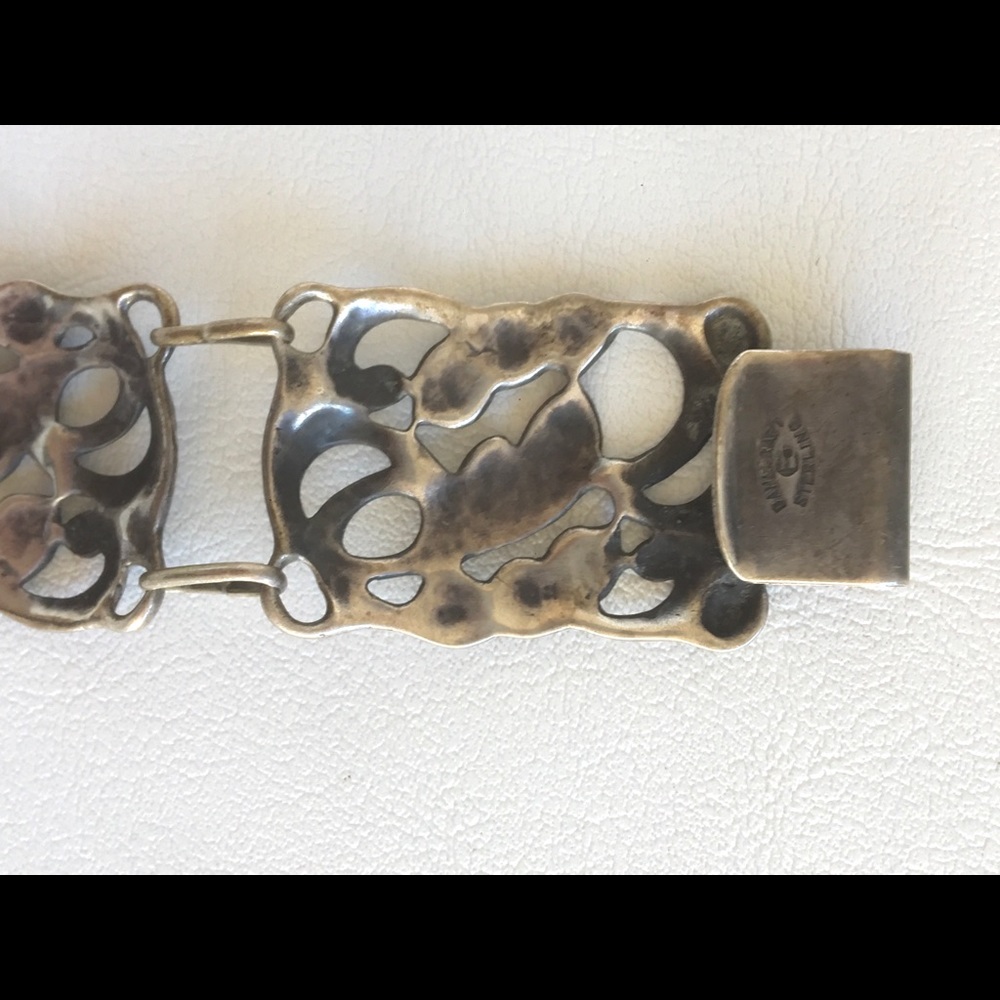 DANECRAFT STERLING BRACELET ARTS AND CRAFTS 7.25” - Picture 2 of 8
